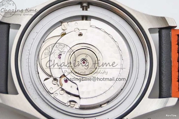 MIROTIME 0421 Vibrant Mark XVIII IW327001 SS M+F 1:1 Best Edition Black Dial on Black Leather Strap A 7055